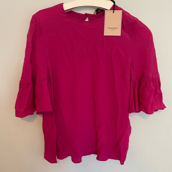 Bran new hot pink blouse with tag - Picture 2 of 2